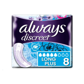 Always Discreet Incontinence Pads+ Long Plus 16 (Case of 2)