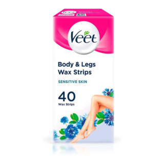 Veet Wax Strips For Sensitive Skin - 40 Wax Strips
