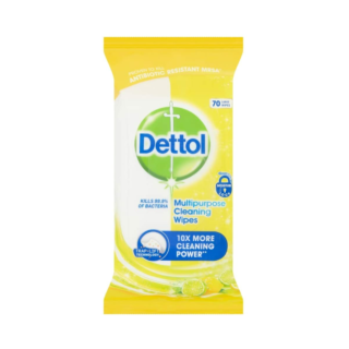 Dettol Multipurpose Cleaning Citrus Wipes - 70 Pack