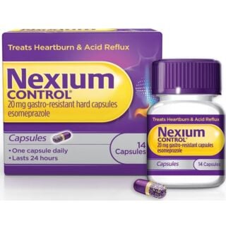 Nexium Control For Heartburn And Acid Reflux 20mg – 14 Capsules