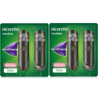 Nicorette Quickmist 1mg Cool Berry Mouthspray 8 Week Bundle - 4 x 150 Sprays