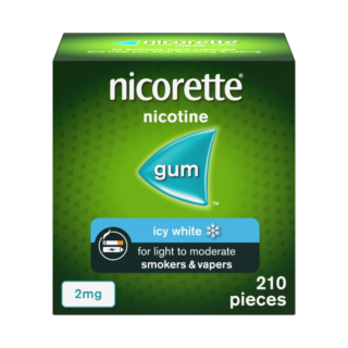 Nicorette Icy White 2mg Gum - 210 Pieces