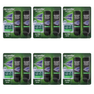 Nicorette Quickmist 1mg Freshmint Mouthspray 24 Week Bundle - 12 x 150 Sprays