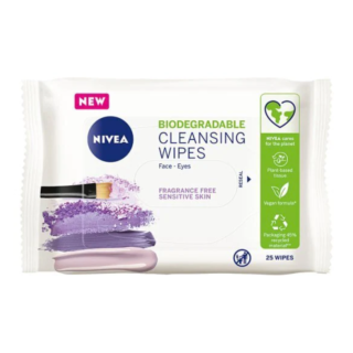 Nivea Daily Essentials Sensitive - 25 Cleansing Wipes