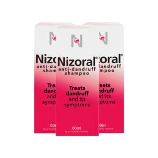 Nizoral Anti-Dandruff Shampoo - 60ml - 3 Pack