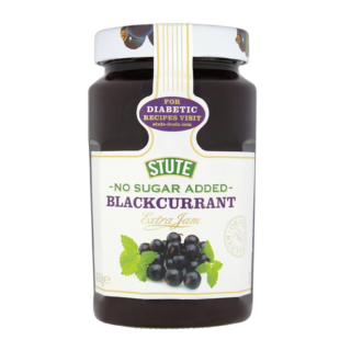 Stute No Added Sugar Blackcurrant Extra Jam - 430g