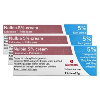 Nulbia (Lidocaine / Prilocaine) Cream - 5g - 3 Pack (Generic Emla)