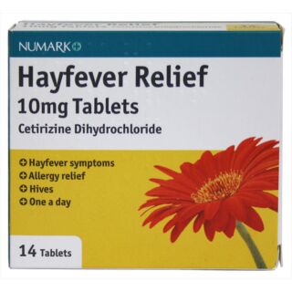 Numark Hayfever Relief 10mg Tablets - 14 Tablets
