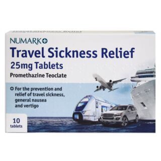 Numark Travel Sickness Relief 25mg Promethazine 10 Tablets