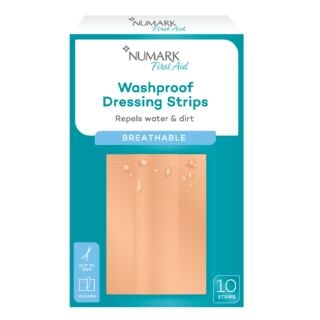 Numark Fabric Dressing Strips 6cm x 1m 10 Pack