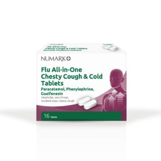 Numark Flu All-in-One Chesty Cough & Cold Tablets - 16 Tablets