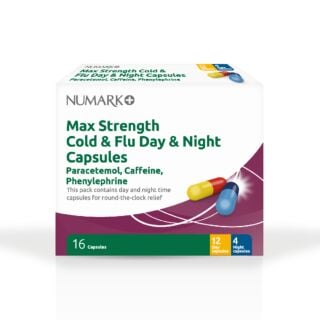 Numark Max Strength Cold & Flu Day & Night Capsules - 16 Capsules