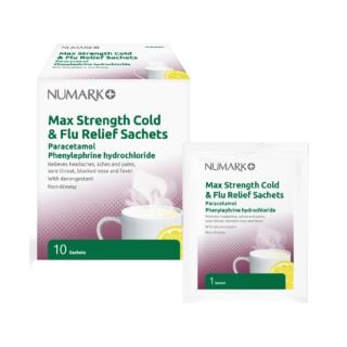 Numark Maximum Strength Cold & Flu Relief Sachets - 10 Sachets