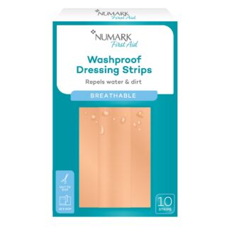 Numark Washproof Dressing Strips x 10 