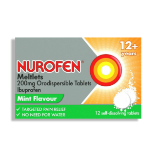 Nurofen Meltlets 200mg Ibuprofen - 12 Years + - 12 Tablets