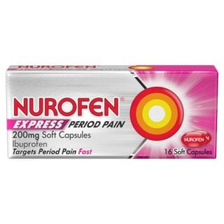 Nurofen Express Period Pain 200mg - 16 Soft Capsules