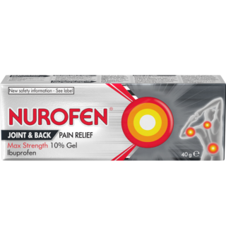 Nurofen Joint & Back Pain Relief Max Strength 10% Gel - 40g