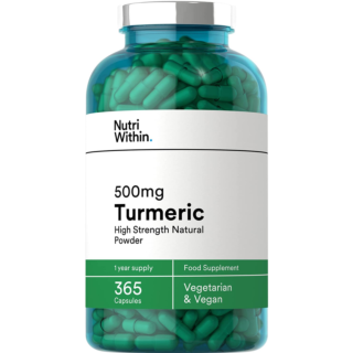 Nutri Within Turmeric 500mg - 365 Capsules
