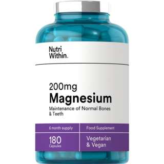 Nutri Within Magnesium Capsules 200mg - 180 Capsules
