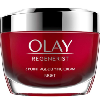 Olay Regenerist 3 Point Night Face Cream Moisturiser with Hyaluronic Acid - 50 ml