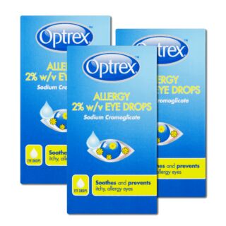 Optrex Allergy 2% w/v Eye Drops - 10ml - 3 Pack