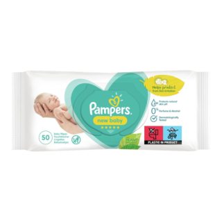 Pampers New Baby Sensitive Baby Wipes - 50 Pack