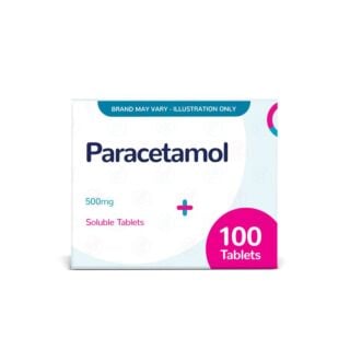Paracetamol Soluble Tablets - 100 x 500mg (Brand May Vary)