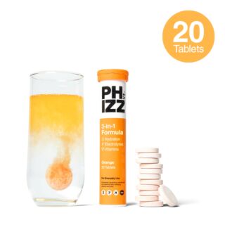 Phizz Multivitamin & Hydration Effervescent Orange Flavour - 20 Tablets