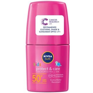 Nivea Sun For Kids Protect & Sensitive Roll-on SPF50+ – 50ml (Pink)