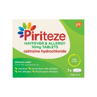 Piriteze Allergy Tablets - 7 Tablets