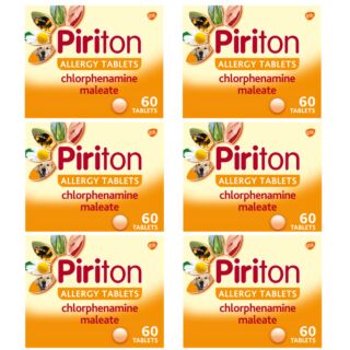 Piriton Allergy - 60 Tablets x 6
