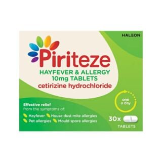 Piriteze Allergy Tablets - 30 Tablets