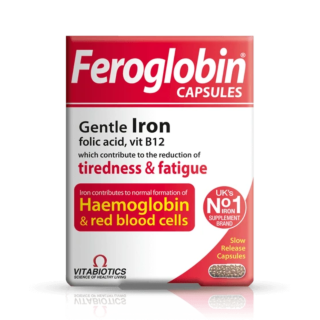 Vitabiotics Feroglobin Gentle Iron - 30 Capsules