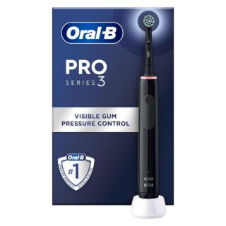 Oral-B Pro 3 Cross Action Black Electric Toothbrush