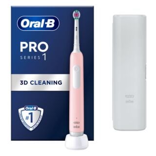 Oral-B Pro 1 3D White Pink (+Travel Case)