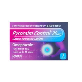 Pyrocalm Control Omeprazole 20mg Tablets - 7 Pack