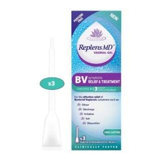 Replens BV Symptoms Relief & Treatment Vaginal Gel - x3