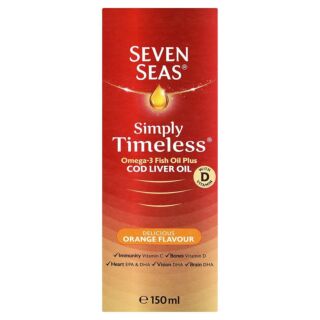 Seven Seas Cod Liver Oil Orange Flavour Liquid - 150ml