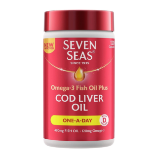Seven Seas Cod Liver Oil One-A-Day Capsules – 120 Capsules