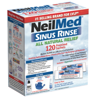 NeilMed Sinus Rinse Nasal Wash Allergy Relief - 120 Refill Sachets