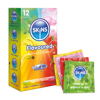 Skins Condoms Flavoured -12 Pack