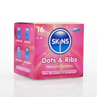 Skins Condoms Dots & Ribs - 16 Pack