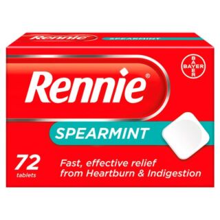 Rennie Spearmint Indigestion & Heartburn Relief - 72 Tablets