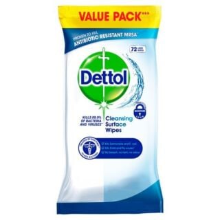 Dettol Surface Cleanser Wipes 72 Pack - (Case of 3)