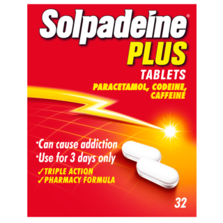 Solpadeine Plus (Codeine/Paracetamol) - 32 Tablets