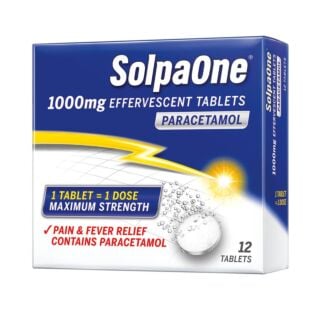 SolpaOne 1000mg Soluble Paracetamol Tablets - 12	