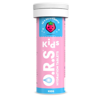 ORS Kids Hydration Strawberry - 12 Tablets 