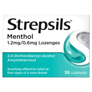 Strepsils Menthol 1.2mg/0.6mg - 36 Lozenges