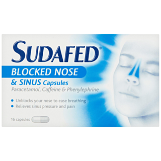 Sudafed Blocked Nose & Sinus - 16 Capsules