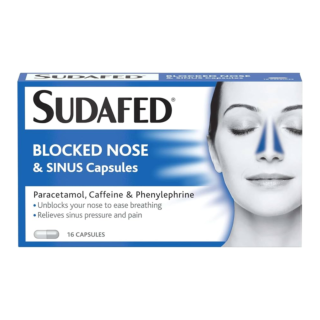 Sudafed Blocked Nose & Sinus - 16 Capsules